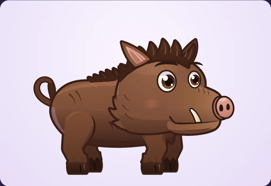 The idle loop in the ordinary lottie-web player, without the rig